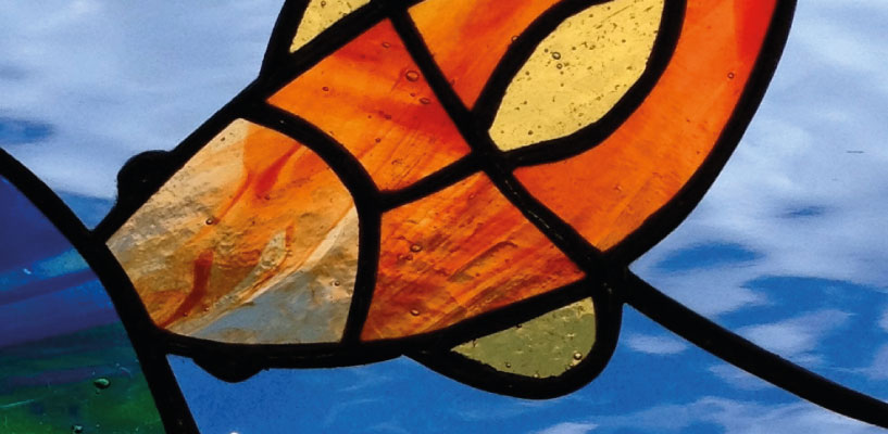 Stained glass work in progress